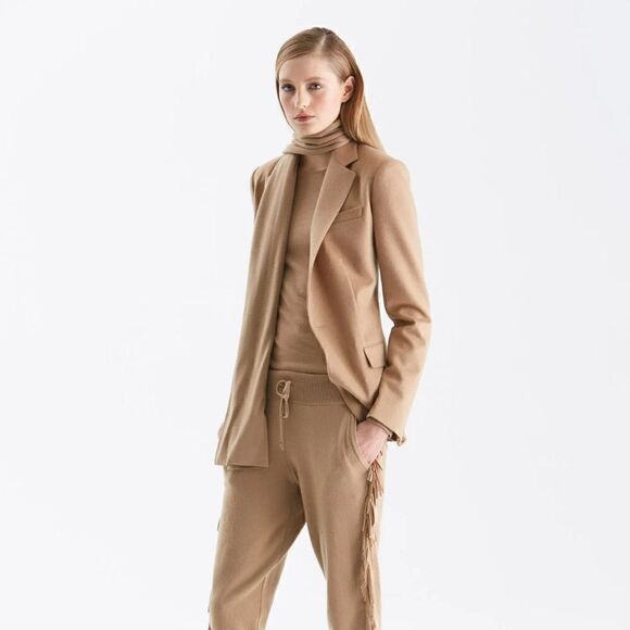 Polo Ralph Lauren Camel Washable Cashmere Long Sleeve Crewneck Sweater - Picture 7 of 13